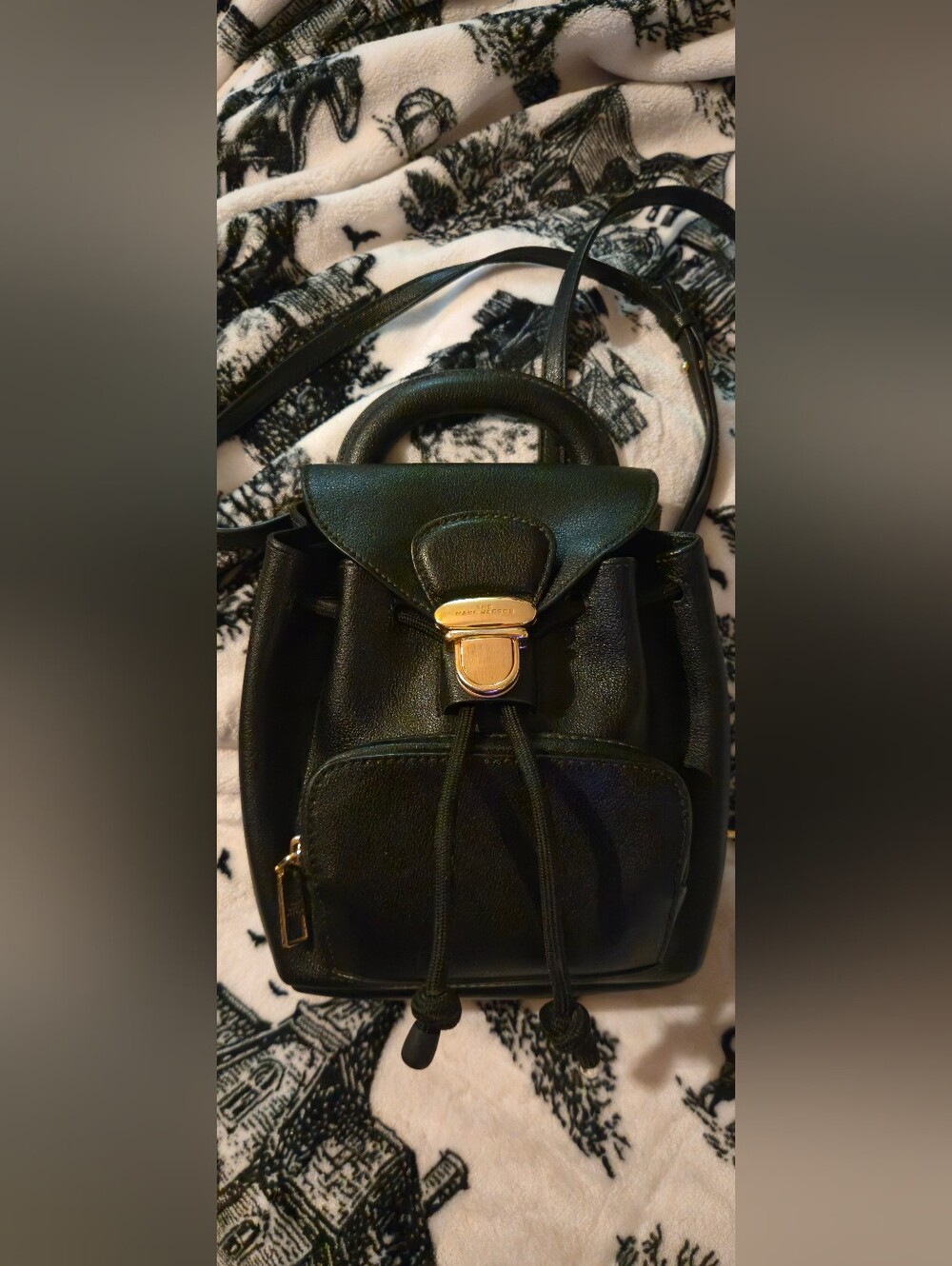 LIKE NEW! Marc Jacobs The Bubble Backpack Black Leather Mini Backpack